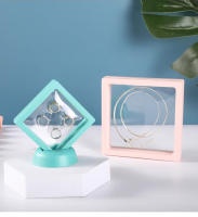 Organizador De Joyas Transparente Pack De 10 Casas De Plástico PE Para Almacenamiento Antioxidante Estuche De Exhibición Flotante 3D - details 6
