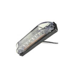 Lámpara De Marca Lateral Para Camión Remolque 12V Blanca 6 LED 1PCS Luz De Señal De Autobús Vehículo De Transporte - details 2