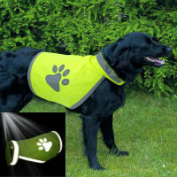 Chaleco De Seguridad Reflejante Para Perros Visibilidad Alta Amarillo Fluorescente Ropa De Perro Para Exterior Nocturno Accesorios Para Mascotas - details 0
