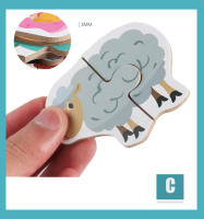 Juego De Rompecabezas De Madera Para Niños Educativo Juego De Aprendizaje Temprano Con Animales Frutas Y Tráfico Regalo Para Niños - details 7