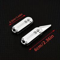 Cuchillo De Bolsillo Mini De Acero Inoxidable Con Cadena De Llave Herramienta De Expresión Postal Portátil Y Fácil De Transportar - details 6