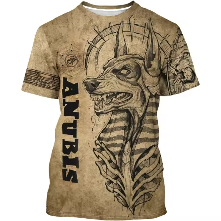 Camiseta Unisex De Estampado 3D BJU Ancient Egypt Estilo Casual Manga Corta Transpirable Para Viajes Y Uso Diario - 1