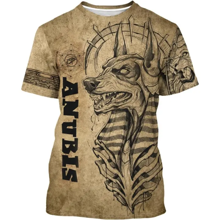 Camiseta Unisex De Estampado 3D BJU Ancient Egypt Estilo Casual Manga Corta Transpirable Para Viajes Y Uso Diario - 1