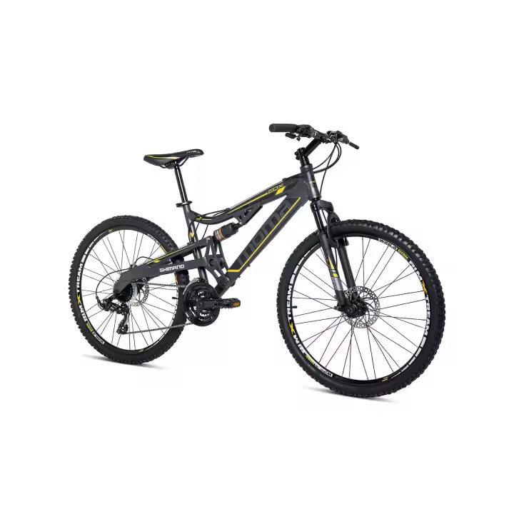 Moma Bikes Bicicleta Montaña EQX 26" 5.0 Aluminio, SHIMANO 24v, Doble Freno Disco, Doble Susp. (Talla L-XL) - 1