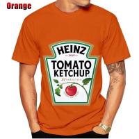 Camiseta De Tomate Heinz Moda Verano Para Hombres Y Mujeres Estilo Casual Hip-Hop Cuello Redondo Manga Corta Top Transversal - details 6