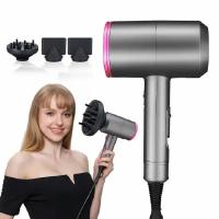 Secador De Pelo Profesional 2000W Con Fuerte Corriente De Aire Caliente Y Frío Iónico Para Salon Con Diffusor Y Broma Negativa - details 1