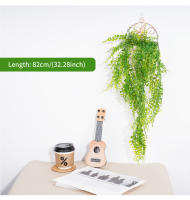 Arbustos Artificiales De Suculentas Colgantes Para Decoración De Pared Hogar Jardín Bodas Y Fiestas Falsas Plantas Verdes De Rattan Estilo Bonsái - details 6