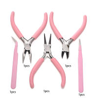Set De 5 Herramientas Para Joyería DIY Con Aguja Y Punta Redonda Tijeras Y Pinzas Para Reparación De Joyería Herramientas Metálicas De Acero Inoxidable - details 2