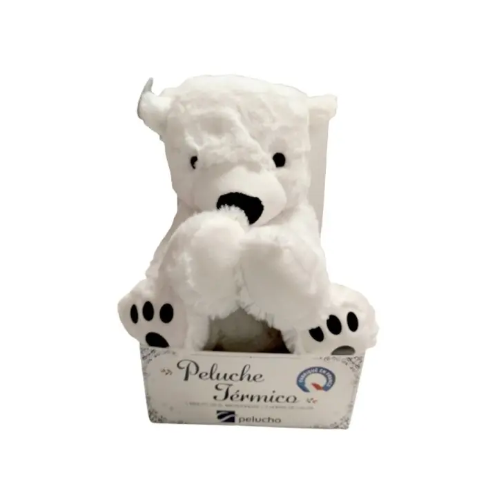 Pelucho Térmico Oso Polar con Semillas de Trigo | Aroma Relajante | Calor Suave - 1