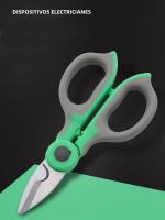 Tijeras Multifuncionales De Acero Inoxidable Con Mango De PP TPR Para Electricistas Herramienta De Pesca De Cable De Alambre - details 0