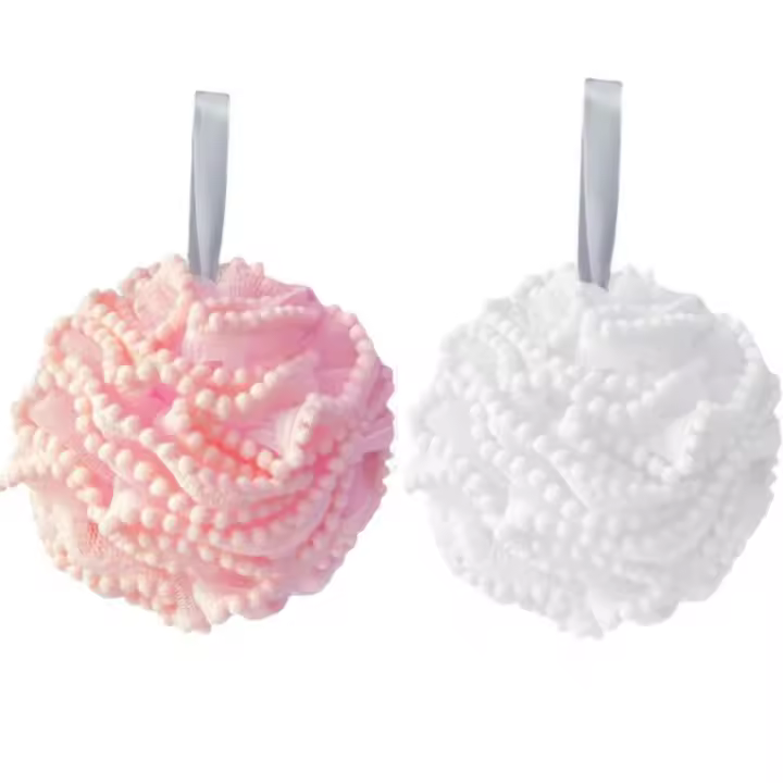 2pcs Esponja De Ducha De Dos Colores Espuma Rica Exfoliante Para Cuerpo Herramienta De Limpieza De Piel Suave Y Muy Uso En El Baño - 1