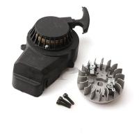 Arrancador De Pulso Negro Con Eje De Engranajes Para Scooter De Bolsillo Mini 47cc 49cc 2 Tiempo Motocicleta De Tierra ATV Arrancador De Pulso De Aluminio - details 0