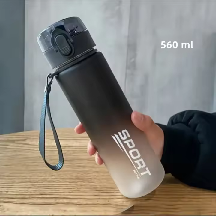 Botella Deportiva De Agua BPA Free Resistente a Fugas 400ml 560ml Para Senderismo Y Escalada Material PC Reutilizable Y Lavable - 1