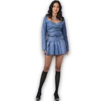 Falda Minueto Coronado Mujer | Mini Plisada Negra Tachuelas Estrellas | Cinturón Incluido Algodón Poliéster - details 4