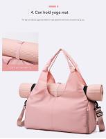 Tote gym bag separación mojado y seco Bolsa de viaje multifuncional ligero con compartimento para zapatos gran capacidad Bolsa de Yoga de moda - details 4