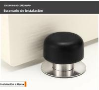 Parador De Puerta De Acero Inoxidable 304 Con Goma Soporte De Pared Y Piso No Perforado O Perforado Accesorio De Hardware Para Puerta - details 7