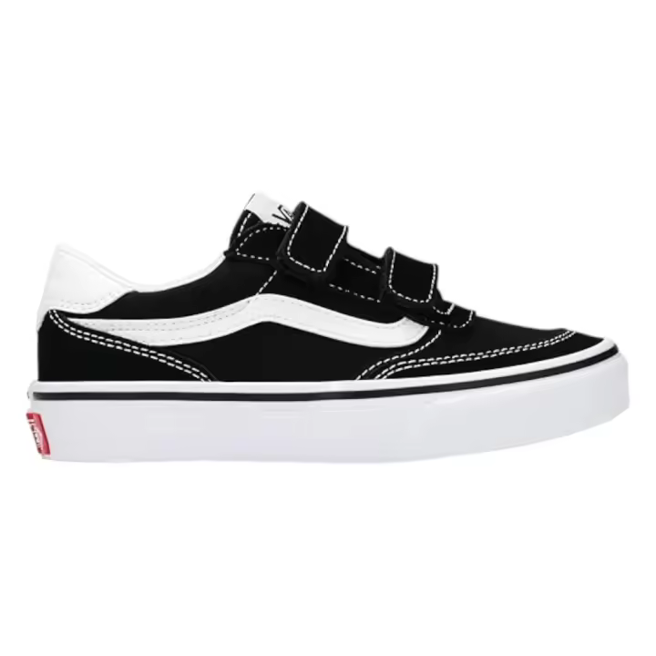 Zapatillas Vans Brooklyn Ls V Suede Canvas Negro Blancas Vn000Dbrba21 Niño Niña - 1