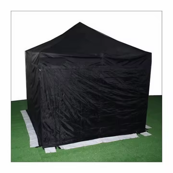 DESTELLO S.L. Carpa Plegable 3x3 Hierro con Paredes Negras - Fácil de Transportar - 1