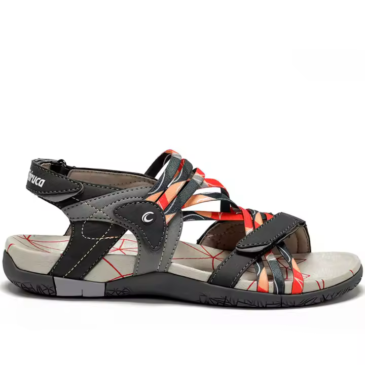 Sandalias Mujer Chiruca Maldivas 09 Gris Roja 105950  Chiruca MARCAS MUJER Sandalias Sandalias Sport - 1