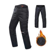 Pantalones De Motocicleta Con Llenado Térmico Resistente a Caídas Para Viajes En Frío Con Protección De Rodilla Removible Unisex - details 9
