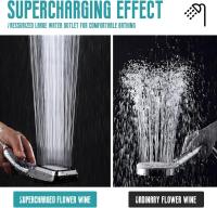 Cabezal de ducha de baja presión de agua, potente rociador de ahorro de agua para baño - details 0