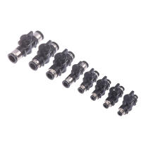 Conectores Rápidos De Juntas Pneumáticas Tubo De Aire Plástico BUC 4mm 6mm 8mm 10mm 12mm 14mm 16mm Plug Push into - details 1