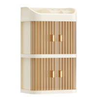 Organizador De Maquillaje De Lujo Para Escritorio Caja De Almacenamiento De Cosméticos Resistente Al Polvo Soporte Para Labiales Y Mascarillas Faciales Plástico - details 9