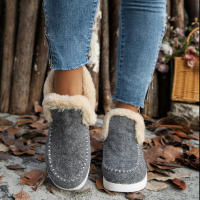 SP Nuevos Zapatos de Algodón de Invierno para Mujer, Talla Grande, sweatshirt, engosados, Raw Borde, - details 7