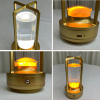 Lámpara De Mesa LED De Cristal Recargable Táctil Para Decoración De Habitación Y Escritorio Lámpara Nocturna Para Dormitorio Y Restaurante - details 11