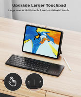 Teclado Bluetooth Plegable Con Touchpad Portátil De Tamaño Completo Soporta Conexión Multi-dispositivo Para Viajes - details 5