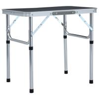 vidaXL Mesa de Camping Plegable Aluminio 60x45 cm Senderismo Camping Color Blanco,  Gris, y mas - details 1