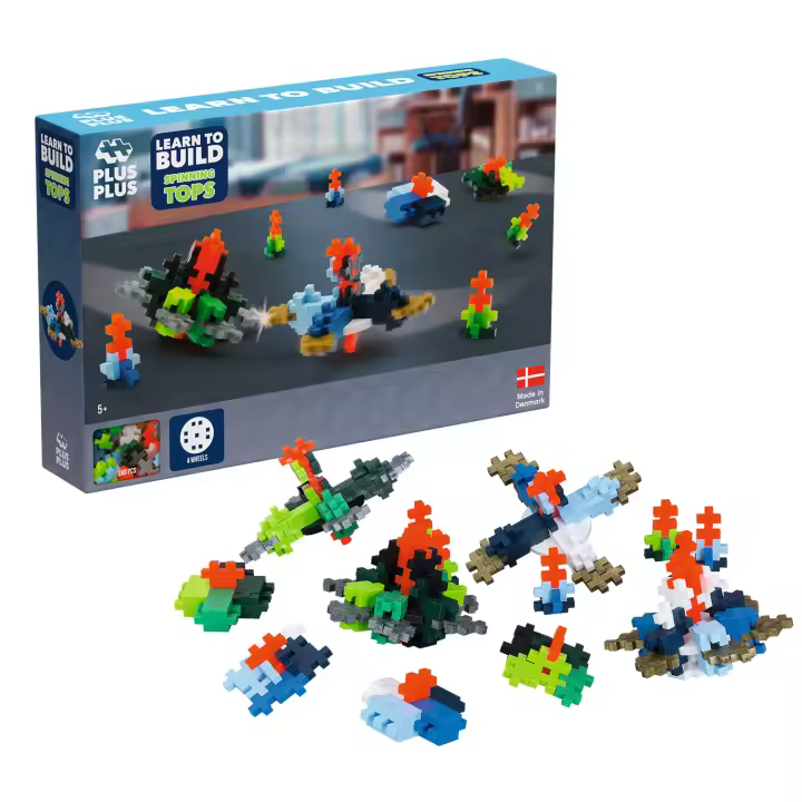 Plus Plus - Puzzle 3D  Aprende A Construir Peonzas  Rompecabezas Niños  Juegos Educativos Niños 5 Años  Puzzle 5 Años  Juegos para Niños 600 Pcs - 1