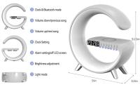 Lámpara De Escritorio Inteligente Big G Light Con Cargador Inalámbrico Y Altavoz Bluetooth Diversión De Color Ambiental Luz Nocturna - details 3