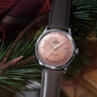 ​reloj automático hombre Orient Bambino “Copper”  RA-AC0M15Y Limited Edition 38,4mm 30m WR correa de cuero - details 7