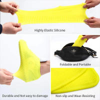 Cubrezapatos De Silicona 2PC Impermeables Reutilizables Anti-deslizantes Para Día Llovido Unisex Accesorios De Clima Para Exterior - details 14