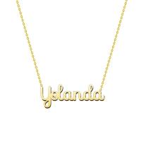 Collar Nombre Acero inoxidable Colgante Nombre  Dorado Regalos Personalizados para Mujer Cumpleaño Navidad Día de madre San valentín - details 0