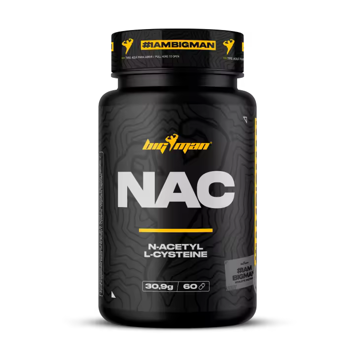 BigMan  NAC N-acetil-cisteina 300mg 60 Caps  Antioxidante  Aumenta Nivel Glutation - 1