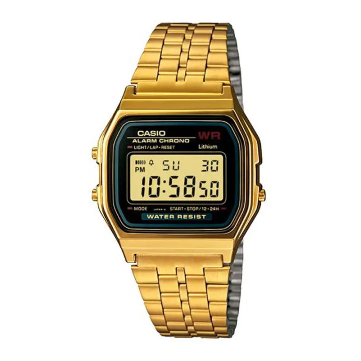 Reloj Casio Digital A159WGEA-1EF Vintage Unisex Dorado - 1