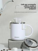 Taza De Acero Inoxidable 304 Con Doble Capa Antideslizante Para Agua Leche Jugo Taza De Café Con Tapa Estilo Simple Regalo Para Oficina Y Hogar - details 5