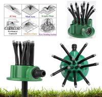 Riega 360 Grados Jardín Automático Multisombreador Juego De Riegos Para Césped Herramientas De Jardinería Con Múltiples Cabezales - details 8
