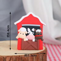 Decoraciones De Cumpleaños Para Pastel Con Topper De Animales Del Hogar De Piedra Madera Yaks Ponis Ovejas Cerditos Pollos Para Niños Y Niñas - details 8
