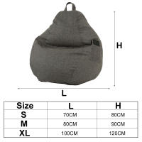 Cubierta De Silla De Tofú Para Adultos Y Niños Silla Colgante De Tela Algodón Y Lino Sin Relleno Sofá Colgante Individual - details 11