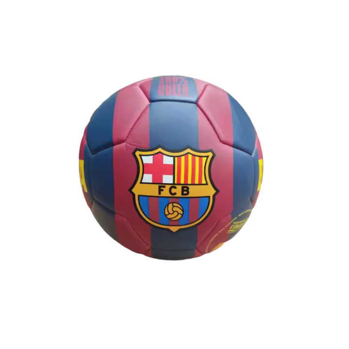 Balón Fútbol Club Barcelona franja azul escudo grande grande talla 5 similar al reglamentario producto oficial BFCB5043 - 1
