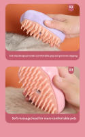 Peine Para Mascotas Coloreado Con Tecnología De Vapor Elimina Pelo Flotante Y Desenreda Sin Necesidad De Baño Universal Para Gatos Y Perros - details 16
