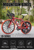 Bicicleta De Montaña De Escala 1:8 Para Niños Juguetes De Aleación De Metal Con Absorción De Choque Regalo Ideal Para Deportes Al Aire Libre - details 0