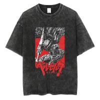 Camiseta De Verano Berserk Para Hombres Estilo Casual Vintage Con Estampado Gráfico Anime Visceral Camiseta Hip Hop Para Calle - details 9