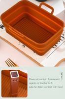 Plato De Hornear De Silicona Plegable Para Air Fryer Reutilizable Aluminio Antiadherente Accesorios De Airfryer Tamaño 10x15cm - details 11