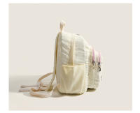 Mochila pequeña y bonita blanca para estudiantes, mochila escolar para otoño e invierno, 2023, nueva, pequeña, fresca, informal y exquisita. - details 12