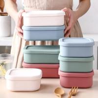 Bolsa de almuerzo aislante tipo bento para almacenar alimentos Lytnzl Lonchera de silicona con tres compartimentos La comida no gotea Segura y saludable Adecuada para adultos y niños - details 2