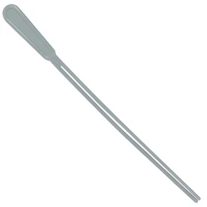 Baqueta Ortola para Tamborim de Nylon doble Largo 37,5cm Gris Ref.es82 - 1